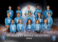 UR Academy Middle School Volleyball Oct 2025