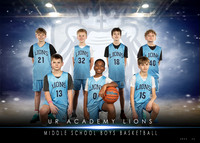 UR Academy Middle School Boys Basketball Team B Jan 2026